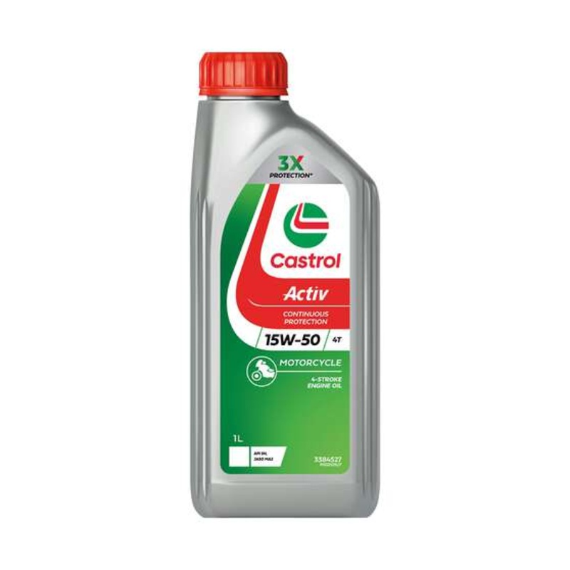 Castrol ACTIV 4T Motorcycle Oil 15W-50 1 Litre