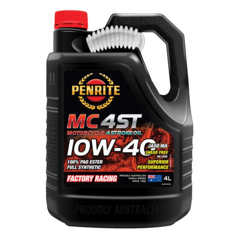 Penrite MC-4 PAO Ester Motorcycle Oil – 10W-40, 4 Litre