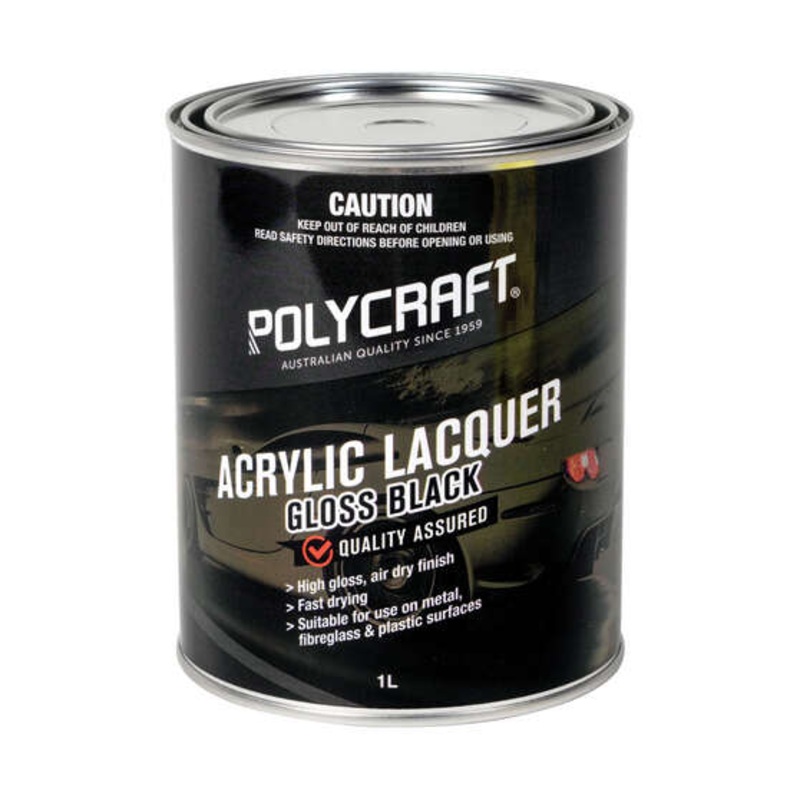Polycraft Acrylic Gloss Black 1 Litre