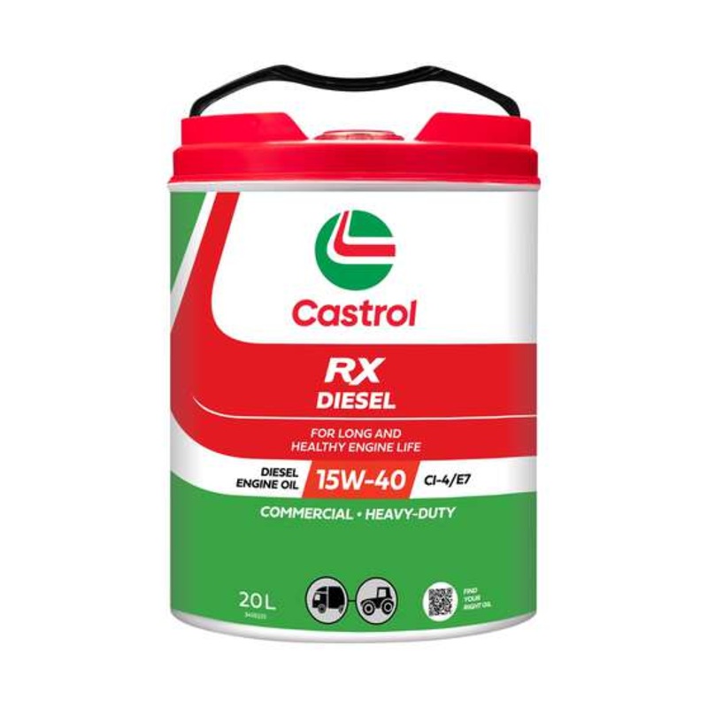 Castrol RX Diesel 15W-40 CI-4/E7 Engine Oil, 20 Litre