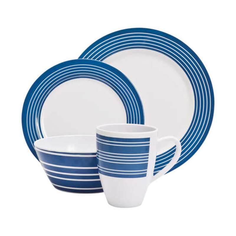 Campfire Melamine 16 Piece Dinner Set