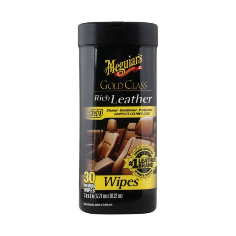 Meguiar’s Gold Class Leather Wipes 30 Pack