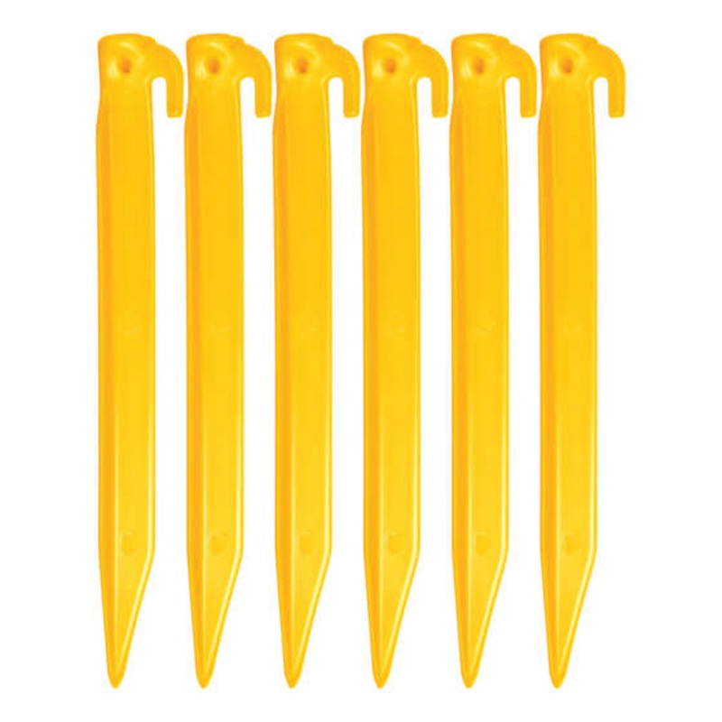 OZtrail 23cm ABS Plastic Peg 6 pack