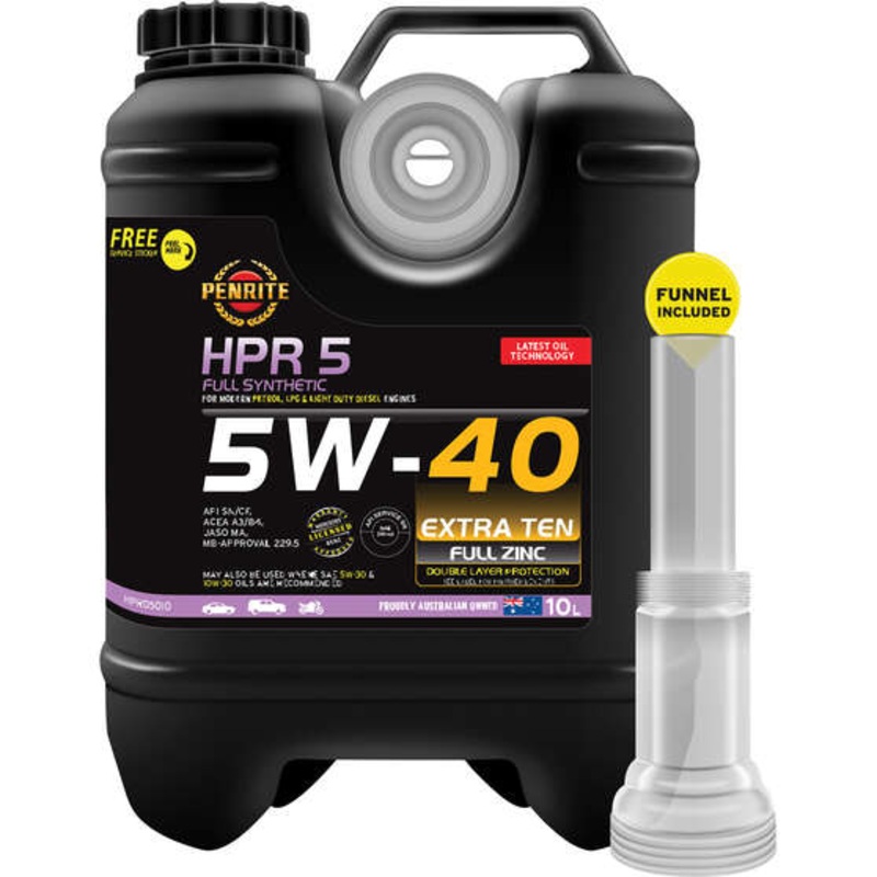 Penrite HPR 5 Engine Oil – 5W-40 10 Litre