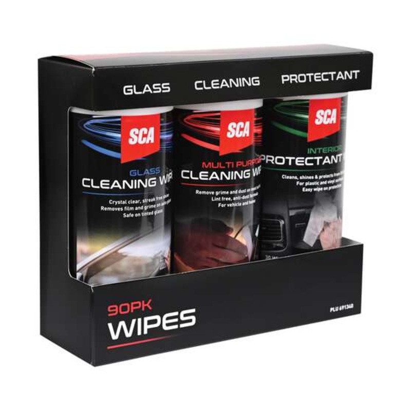 SCA Multipurpose Car Cleaning Wipes 90pk