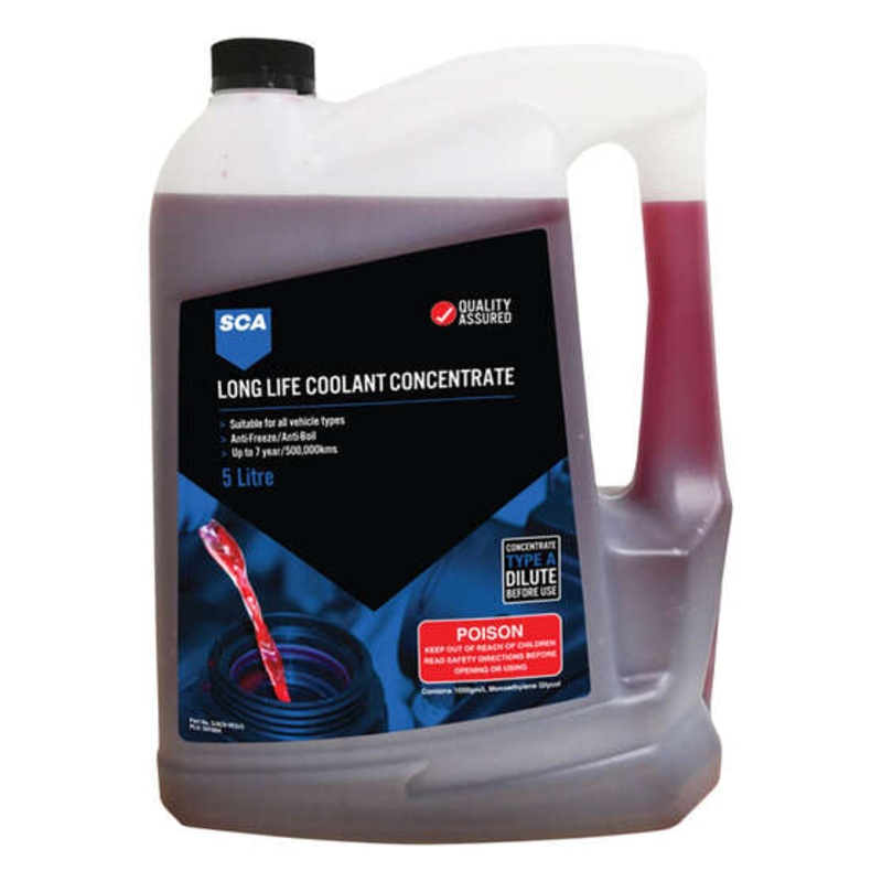 SCA Red Long Life Coolant Concentrate – 5 Litres