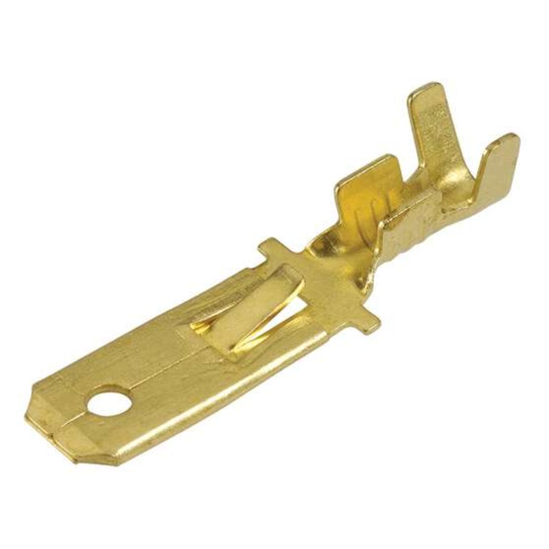 Narva Male Brass Terminal – 100 Pack, 6.3mm, Blade