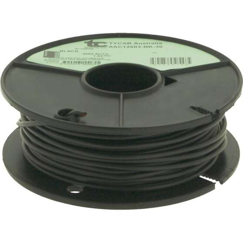 TYCAB 4mm Single Core Cable Black 30M – (23/0.32) (Auto 152) – CW1401