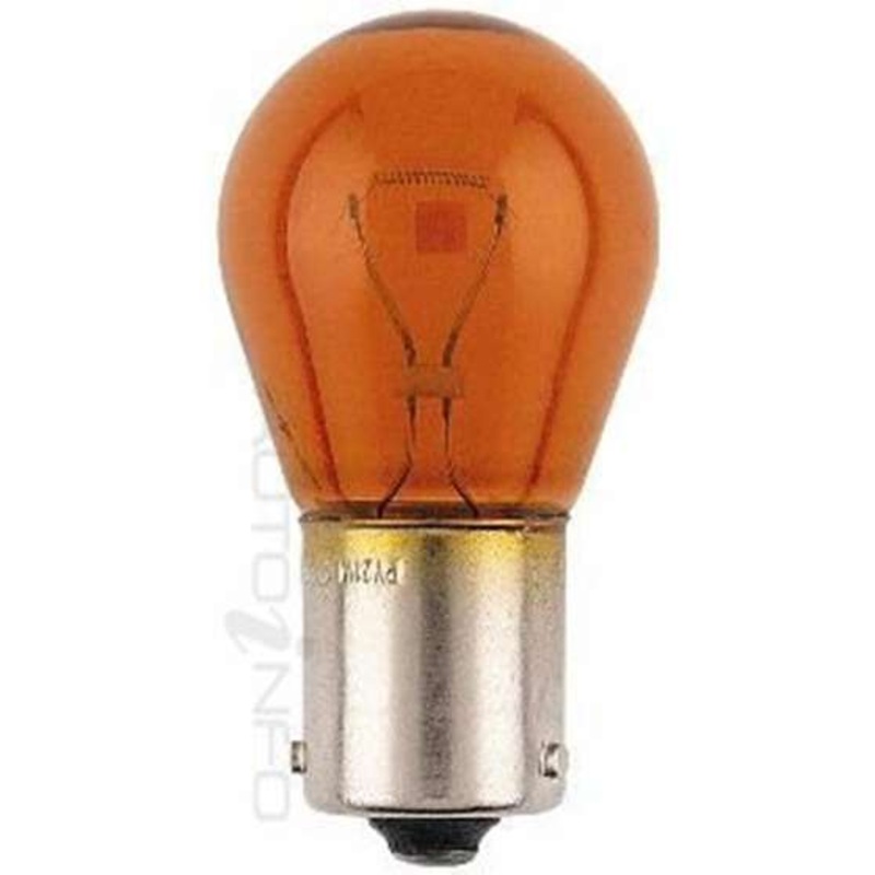 Narva Premium Long Life BAU15S S-25mm – Amber, 10 Pack, 12V, 21W