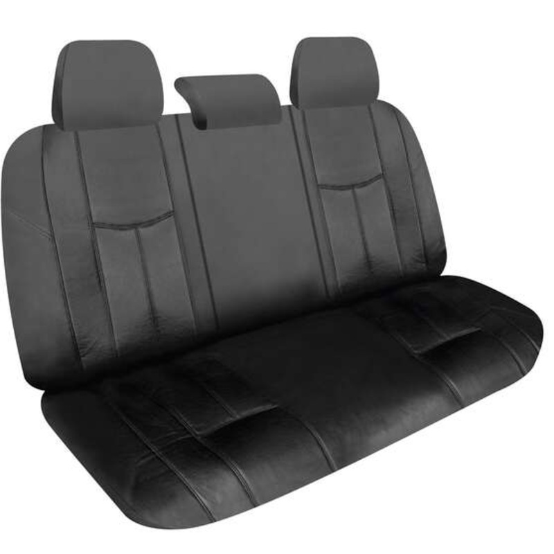 Empire Leather Look Ready Made Seat Covers – Rear, Black, Suits Forester