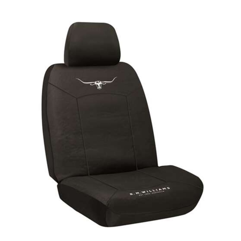 Sperling R.M.Williams Canvas Seat Covers – Black, Front – CQ090.102C TMRMWC3BLK