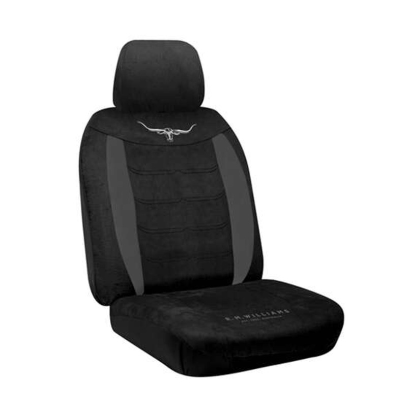 Sperling R.M.Williams Suede Seat Covers – Black, Rear – MGM5158.900 TMRMWS2BLK