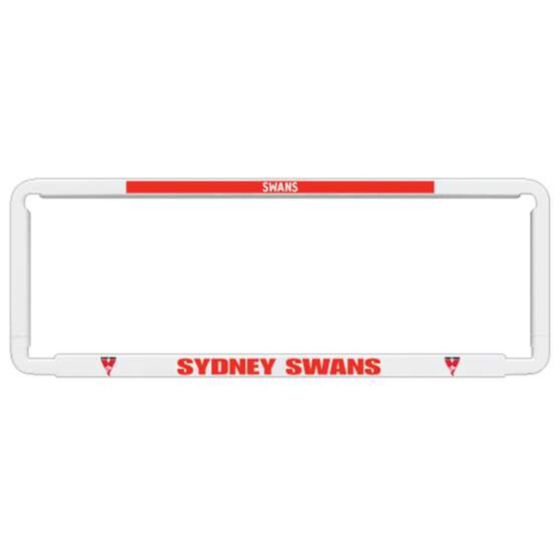 AFL Number Plate Frame – Sydney Swans – NPAFLSWA