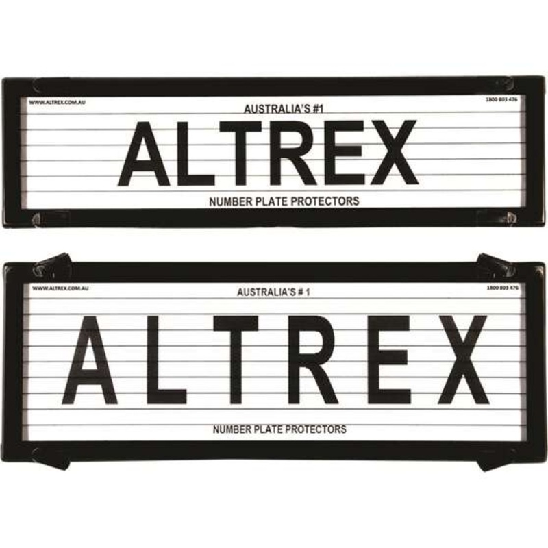 Altrex Number Plate Protector – 6 Figure Slimline With Lines 6QSL