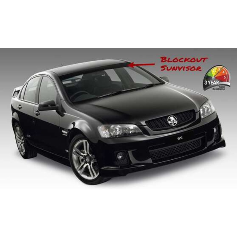 Fantastic Stickers Black iTAG Blockout Sun Visor, 1400mm X 150mm – B-BOSV-PC-BK