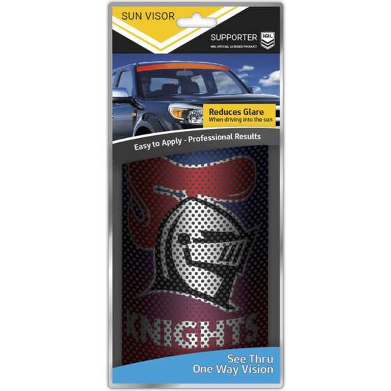 NRL Knights iTAG See-Thru Sun Visor – Radiant Design – N-STSV-RT-KN