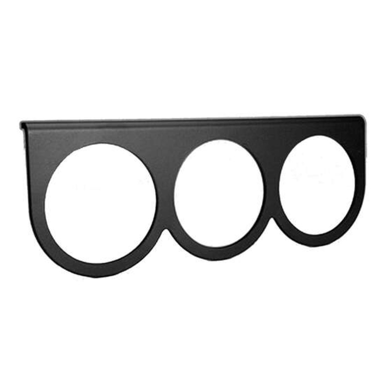 Autometer 3 Hole Gauge Panel Black Suit Gauges – 2 5/8 Inch, AU3233