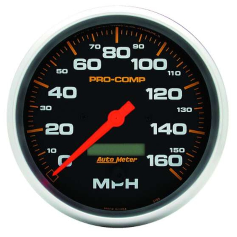 Autometer 5 Speedo 160 Mph LCD Pro-C – 160mph, AU5189
