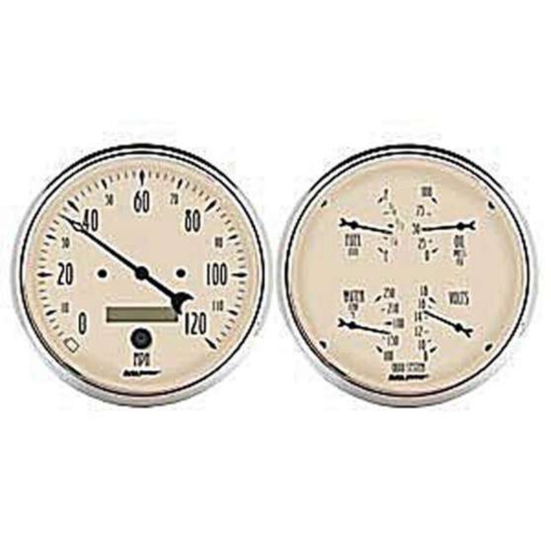 Autometer Antique Beige Quad Gauge Kit – AU1803
