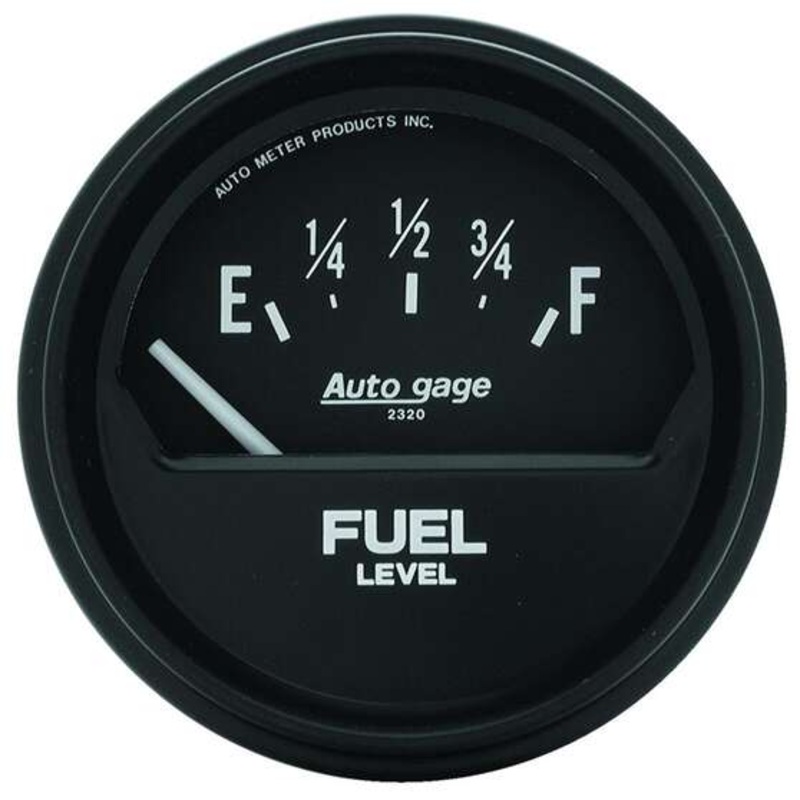 Autometer Auto Gage Fuel Level Gauge Electric Gauge – 73 – 10 Ohm, 2 5/8 Inch, AU2315
