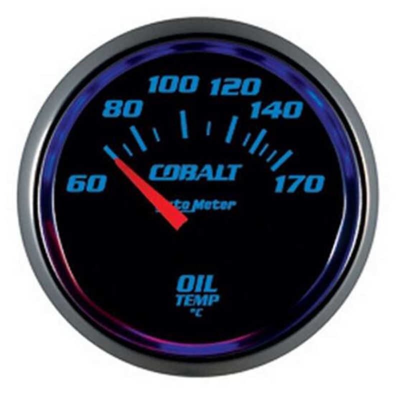 Autometer Cobalt Oil Temp Gauge Electric – 60 – 150 C, 2 1/16 Inch, Short Sweep, AU6148-M