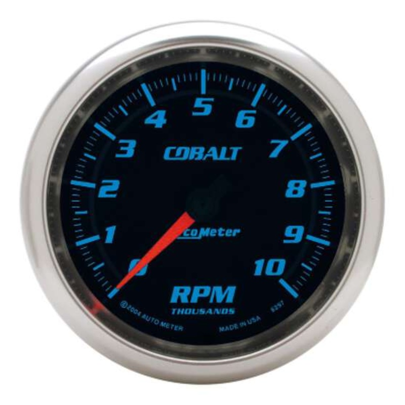 Autometer Cobalt Tachometer In Dash – 10,000 RPM, 3 3/8 Inch, AU6297
