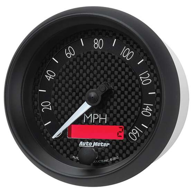 Autometer GT Series Speedometer 0-160 Mph In Dash Electronic – 160mph, 3 3/8 Inch, AU8088