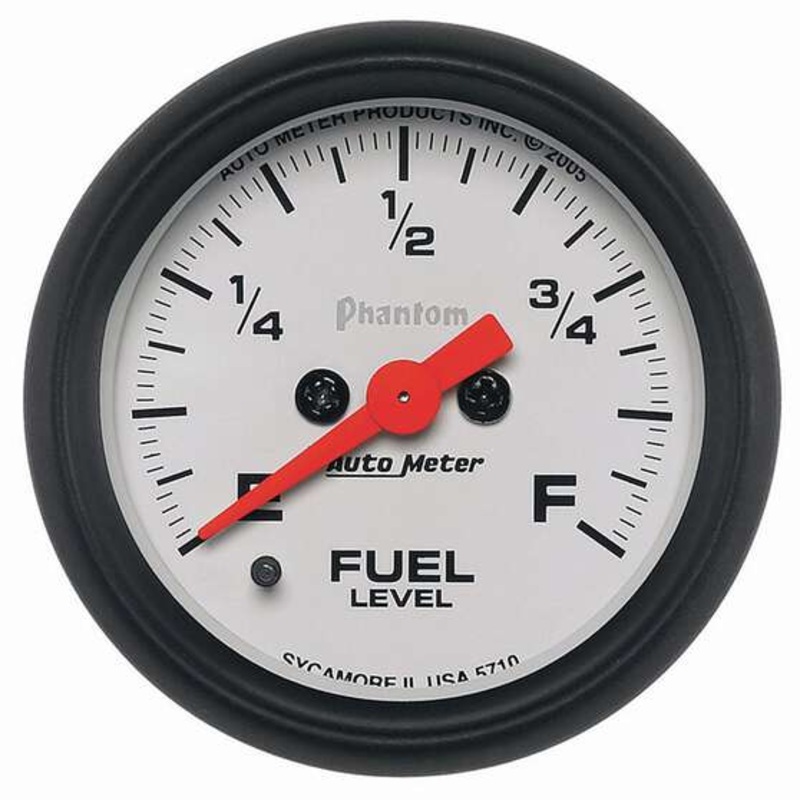 Autometer Phantom Fuel Level Gauge Programmable Electric – 2 1/16 Inch, Full Sweep, AU5710