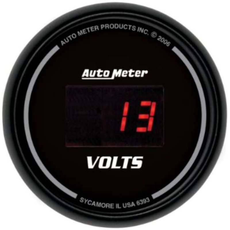 Autometer Sport-Comp Digital Voltmeter – 2 1/16 Inch, AU6393