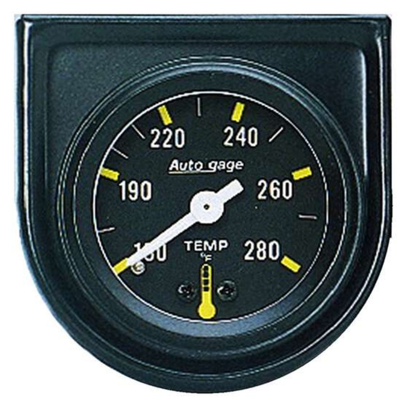 Autometer Water Temperature Gauge Mechanical – 130 – 280 F, 1 1/2 Inch, AU2352
