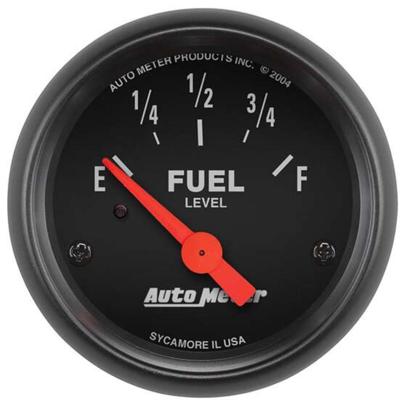 Autometer Z-Series Fuel Level Gauge Electric – 0 – 30 Ohm, 2 1/16 Inch, Short Sweep, AU2648