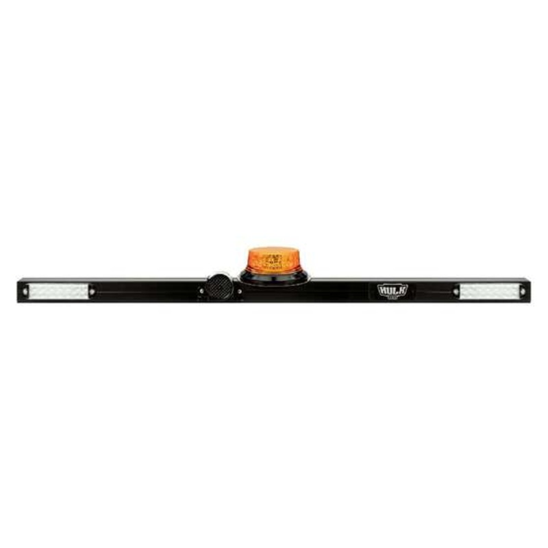 Hulk 4×4 Minebar 1275mm 12/24V W/Amber Led Beacon, 97Db Alarm & 2Xled Combo Lamps – HU9770