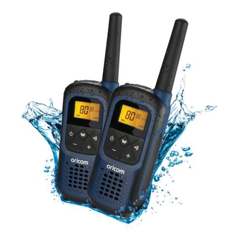Oricom Waterproof UHF 2W 2 Pack UHF2295-2BL