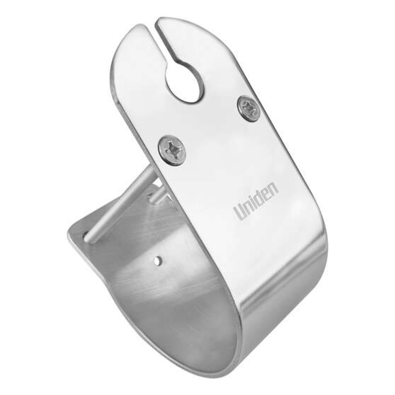 Uniden 76mm Glossy Stainless Steel Bull Bar Mount with Cable Slot MBU-04BK