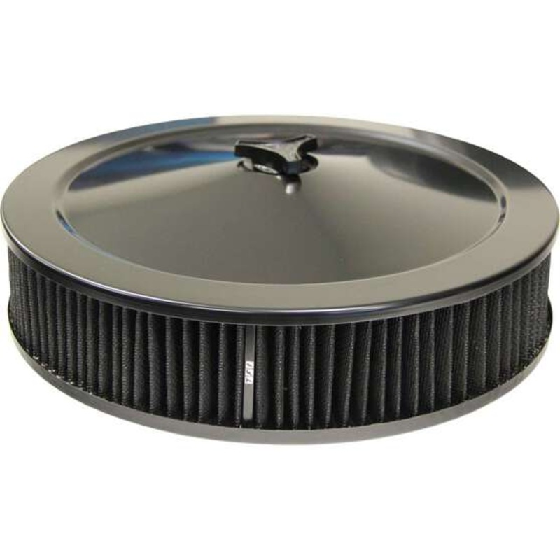 TFI Racing Air Filter Assembly – Black, 14 x 3 Inch – 477-941BLK