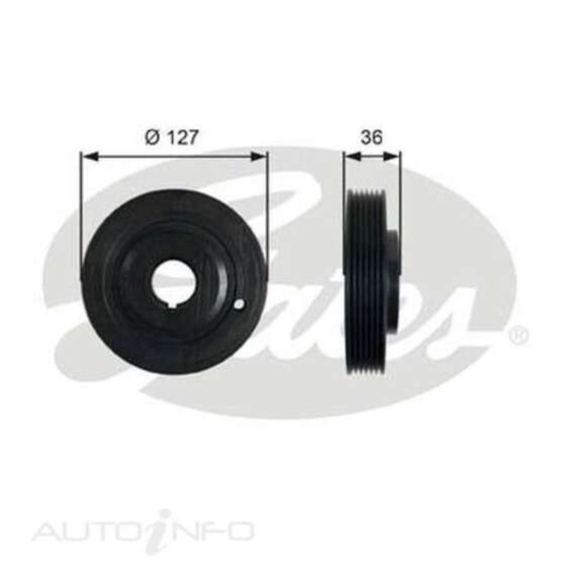 Gates Crankshaft Pulley – TVD1097