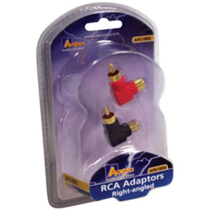 Aerpro Right-Angled Rca Adaptors 1 Red/1 Black Pack 2 – AP618RB
